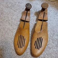Antique wood 1903 Shoe Tree Shoe Stretchers 2 pairs 2 singles bundle save