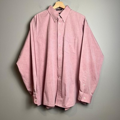 Vintage Arrow Shirt Mens 17 34/35 Pink Oxford Button Down 80s/90s Made in USA