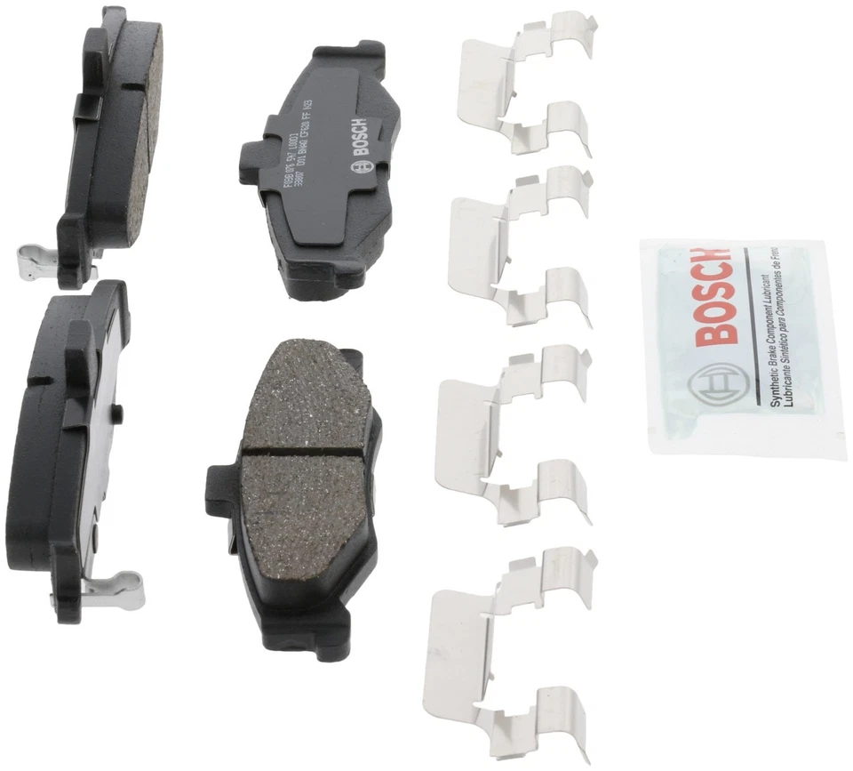 Juego de pastillas de freno de disco traseras Bosch BC750 para 98-04 Chevrolet Camaro Pontiac Firebird Foto 4 de 4