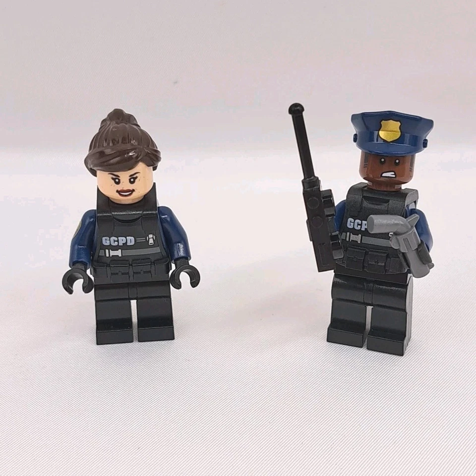 LEGO GCPD Oficial SWAT X2 Minifigura Dos Caras Doble Demolición Foto 3 de 4