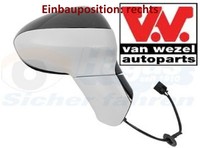 VAN Wezel 3872808 AußEnspiegel Rechts Spiegel AußEn FüR Opel