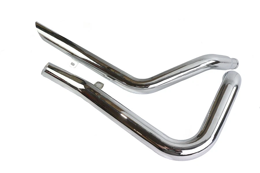 Juego de tubos de arrastre de escape estilo corte lateral para Harley Davidson Foto 2 de 4