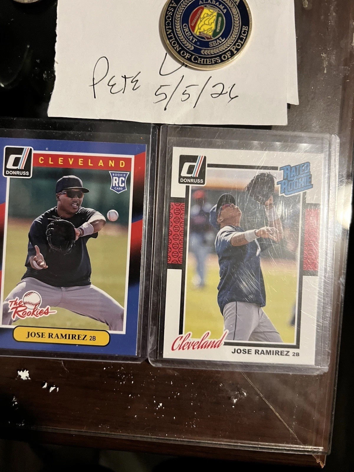 2014 Panini Donruss - Rated Rookie Jose Ramirez #258 (RC)and Donruss The Rookies