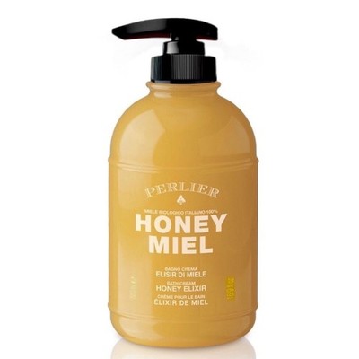 Perlier Honey Miel Elixir Bath & Shower Cream Pump 16.9 Fl. Oz.