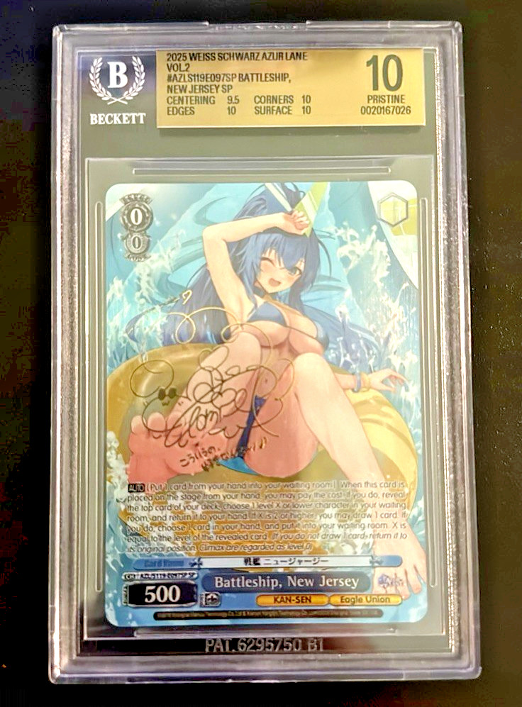 Weiss Schwarz Azur Lane Vol 2 Battleship New Jersey SP BGS 10 ENGLISH
