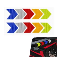 10 PCS Car Reflective Stickers, Night High-Intensity Reflective Decals, Self-...