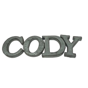 Galvanized Metal Letters Spelling C O D Y Kids Bedroom Home Decoration 6 X 5 In