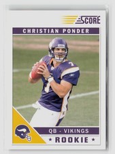 Christian Ponder #319 2011 Panini Score Rookie Rc Vikings