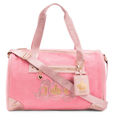 JUICY COUTURE JUICY LOVERS CLUB WEEKENDER DUFFLE PINK LEMONADE