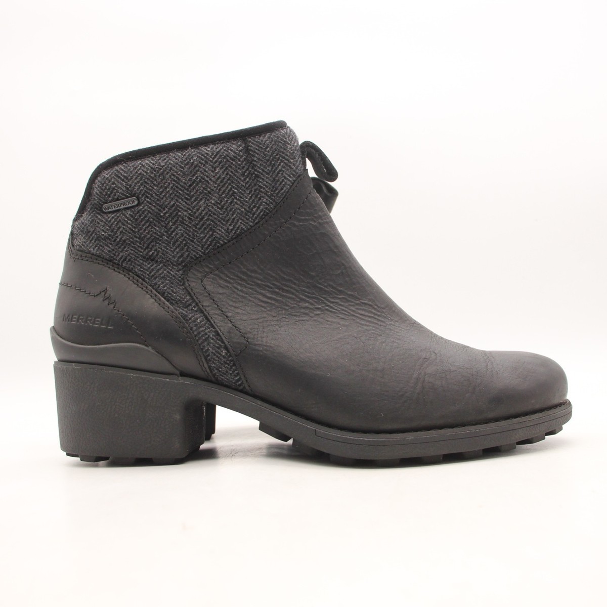 Merrell Chateau II Mid Women's Size 11 Black Leather Wool Waterproof Ankle  Boots | eBay