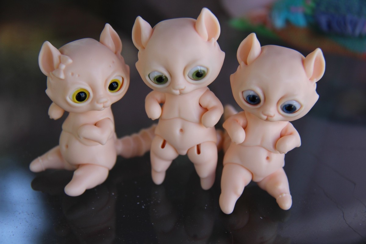 BJD Ball Jointed Kitten 70mm 2.75