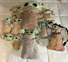 Star Wars Baby Yoda Plush Lot of 9 Stuffed Toys Mandalorian Plus Coffee Cup  