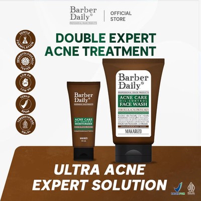Barber Daily Ultra Acne Expert Solution Package Face Wash & Moisturizer Set