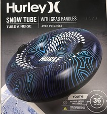 *NEW* 36" Hurley Inflatable Snow Tube with Handles for Youth