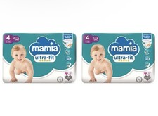 2 X MAMIA  Ultra-Fit Size 4 Maxi Nappies 48 Pack 7-14kg Baby Diapers