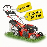 Benzin RasenmäHer Mit Antrieb 51 Cm Schnittbreite 4,7PS Elektrostart Mulch MäHer
