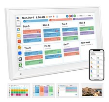 Smart Digital Calendar Family Planner Chore Chart HD Touchscreen Meal Planner...