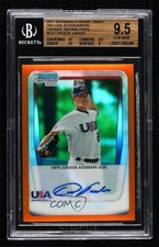 2011 Bowman Draft Orange Refractor 25/25 Carson Sands BGS 9.5 GEM MINT Auto 9bd
