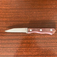 Tramontina Paring Knife 3" Inox Stainless Blade Wood Handle