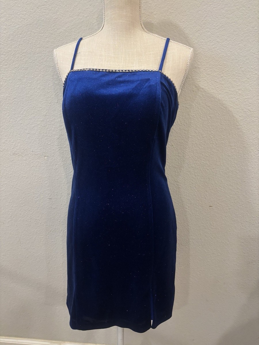 blue gray dress Beaded Short Sleeveless Glitter Dress by Ladivine CD0212 – ABC Fashion main image 1