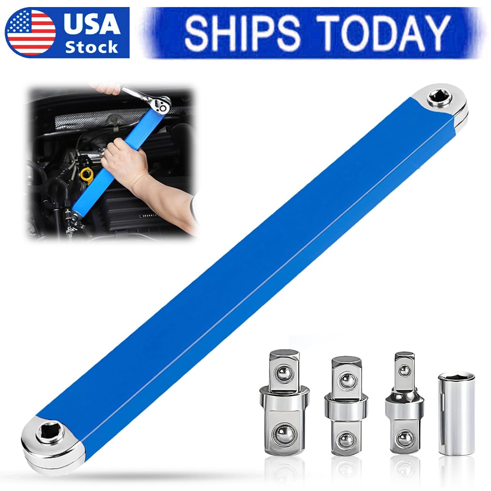 Upgraded Impact Ready Offset Extension Wrench Tight Reach Extension Wrench Set