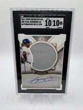 2021 Topps Definitive Collection Vladimir Guerrero Patch Auto /50 SGC 10 10