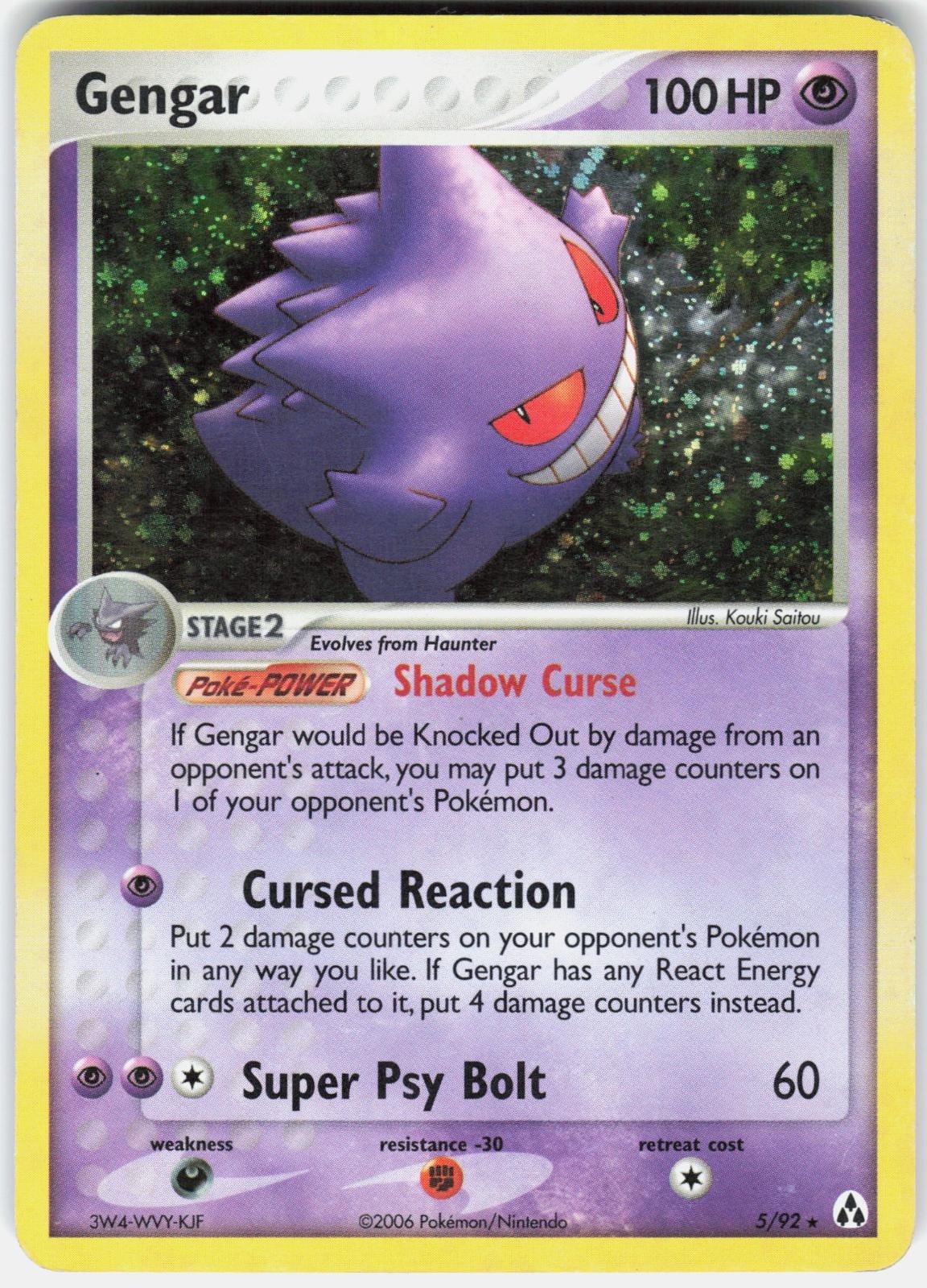 Pokemon Gengar Legend Maker Holo LP 5/92