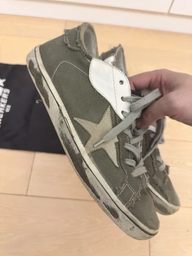 GOLDEN GOOSE Gol Goose Superstar verde bianco grigio taglia 41