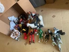 Vintage Power Rangers Action Figures Megazord Bandai Lot (Damaged)