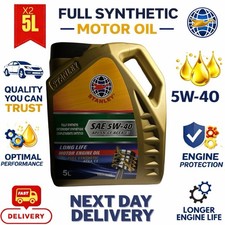 x2 5L 5W-40 Fully Synthetic Engine Oil ACEA APPROVED Motor Oil C3-C12 SN CF 4.87 per litre