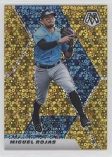 2021 Panini Mosaic Quick Pitch Gold Mosaic Prizm 2/10 Miguel Rojas #72 0c2