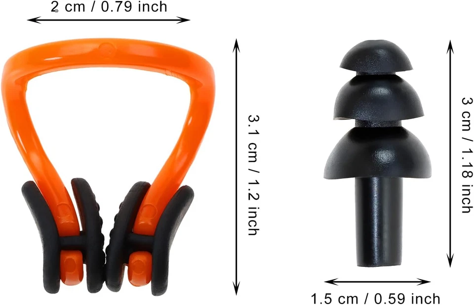 Комплект из 5 водонепроницаемых силиконовых берушей для плавательного носа с берушами для мужчин женщин взрослых и - Изображение 2 из 4