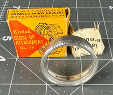 NOS - KODAK Push-In CLOSE-UP ATTACHMENT No. 7A 1-5/16 Inch - 33mm P214