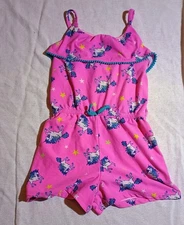 Extremely Me / Romper / Girls / Size 6X / Pink / Unicorn Print One Piece Outfit