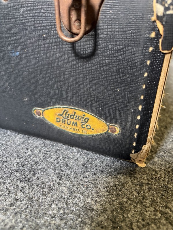 Vintage Ludwig Drum Co Storage Hard Case Carrier Chicago, ILL