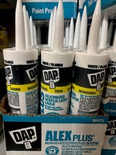 Dap 12 Pack 10.1 oz. Alex Plus Acrylic Latex Caulk Plus Silicone 18152, White