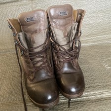 YDS Kestrel Patrol Boots British Army Brown Leather Combat Walking Size 8W