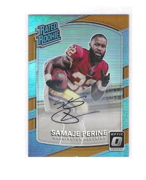 Samaje Perine Panini Donruss Optic #156 Autograph-Bronze
