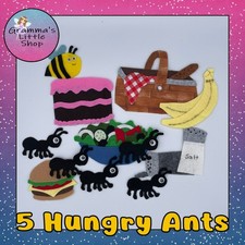 5 Hungry Ants Felt Story Set A Sweet Adventure in Counting and Curiosity