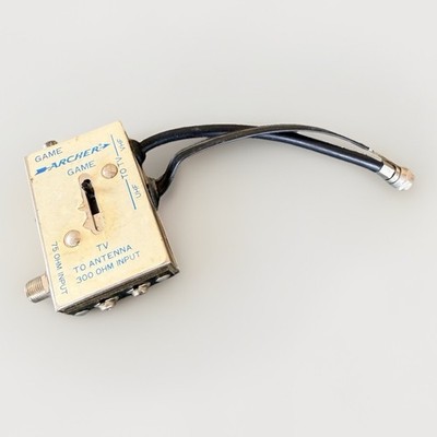 Vintage Archer Radio Shack TV Game Switch Box 75 Ohm Atari Pong RF Adapter