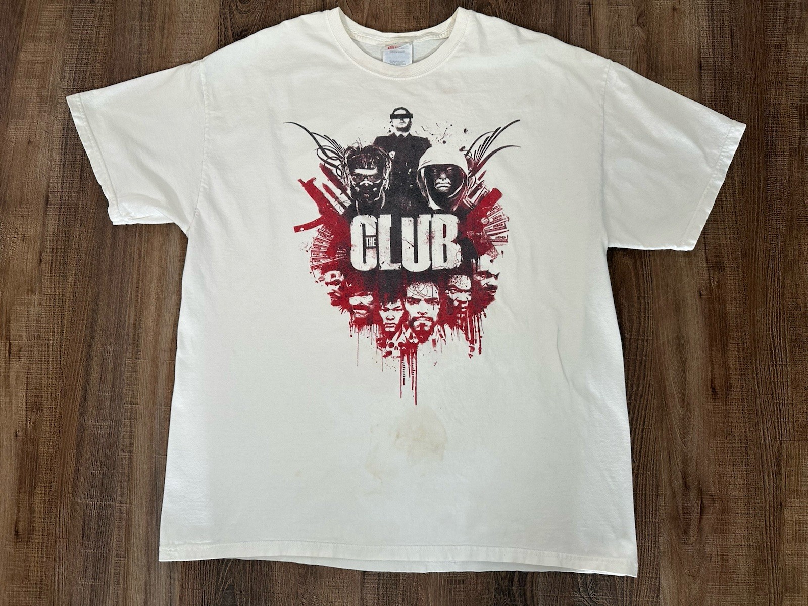 Vintage Y2K 2008 The Club Video Game Promo T-Shirt Playstation Xbox XL 23x31