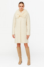 £995 Auth Ermanno Scervino Ivory White Wool ...