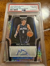 PSA 10 MAC MCCLUNG 2024 PANINI PRIZM BLACK MOJO PRIZM SIGNATURES AUTO MAGIC /25