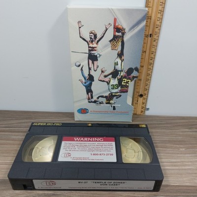 Don Casey Temple Of Zones  Instructional Basketball Coach Video VHS BV-27 