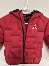 Nike Air Jordan Jumpman - Boys - Puffer Jacket - Gym Red - Sz 6/7 Brand New