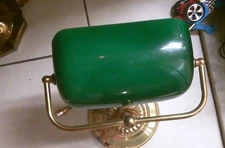 Vintage Underwriters Laboratories Portable Brass Bankers Desk Lamp Model 34971