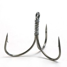 5pcs new Treble Jig Fishhooks Fishing Tackle Sharpened High Carbon Steel Hook Lu