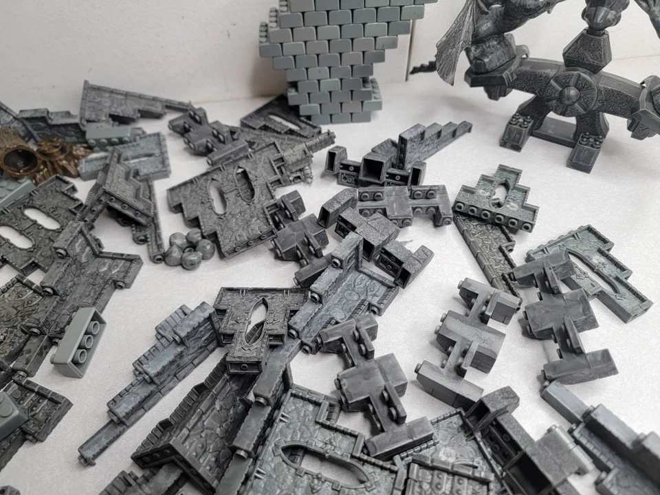 Mega Bloks Castle Pieces Grey Bricks Dragon Castle Shrine Terrain Bits - Image 4 of 4