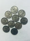 40’s Walking Liberty Half Dollar - 90% silver 10 Coin Lot