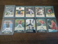 Atlanta Braves Signed Bowman Lot Of 10 Kelly Johnson Brayan Pena Anthony Lerew+